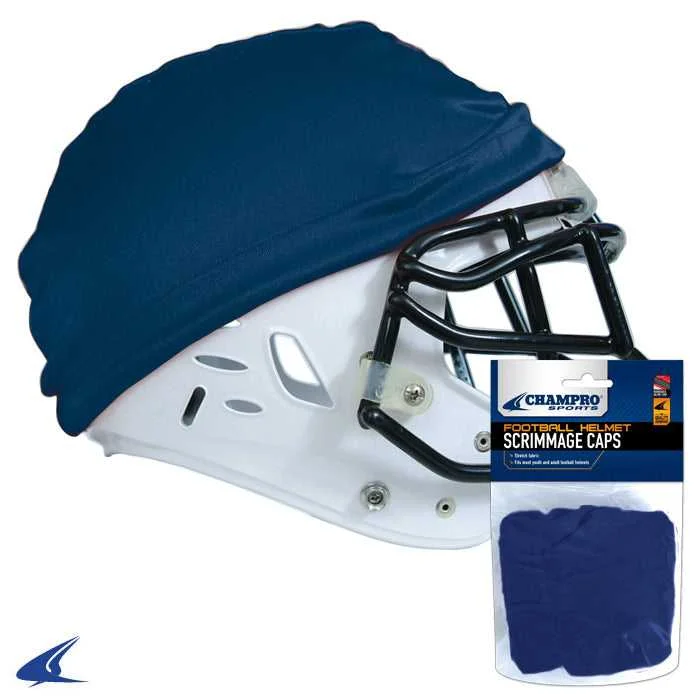 Outdoor Sun Hat for Hiking and Travel-Champro FXA11 Football Helmet Scrimmage Cap - Navy