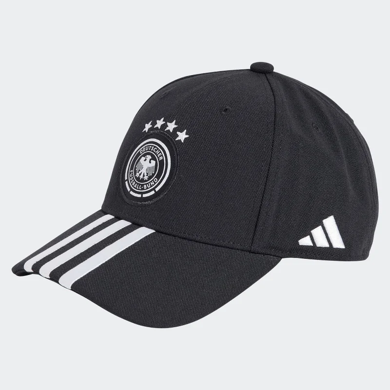 Stylish Wool Hat for Chilly Weather-German National DFB 2024/25 Adult Cap HAT Football  Black/White (Soccer) by Adidas