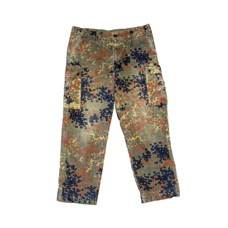 Comfortable Yoga Pants for Fitness Enthusiasts-Issued Bundeswehr Flecktarn Field Pants