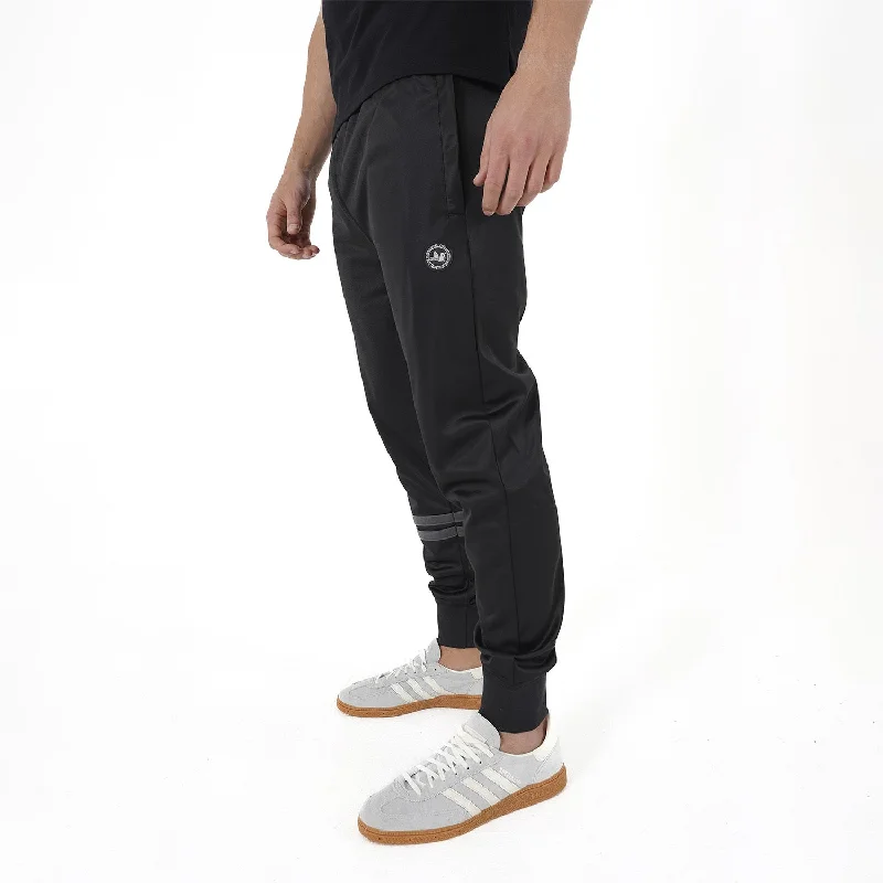 Trendy High-Rise Jeans for Modern Fashion-Point Track Pants Black