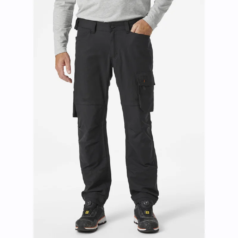 Cozy Jogging Pants for Outdoor Activities-Helly Hansen 77462 Oxford 2-Way Stretch Work Cargo Trouser Pants