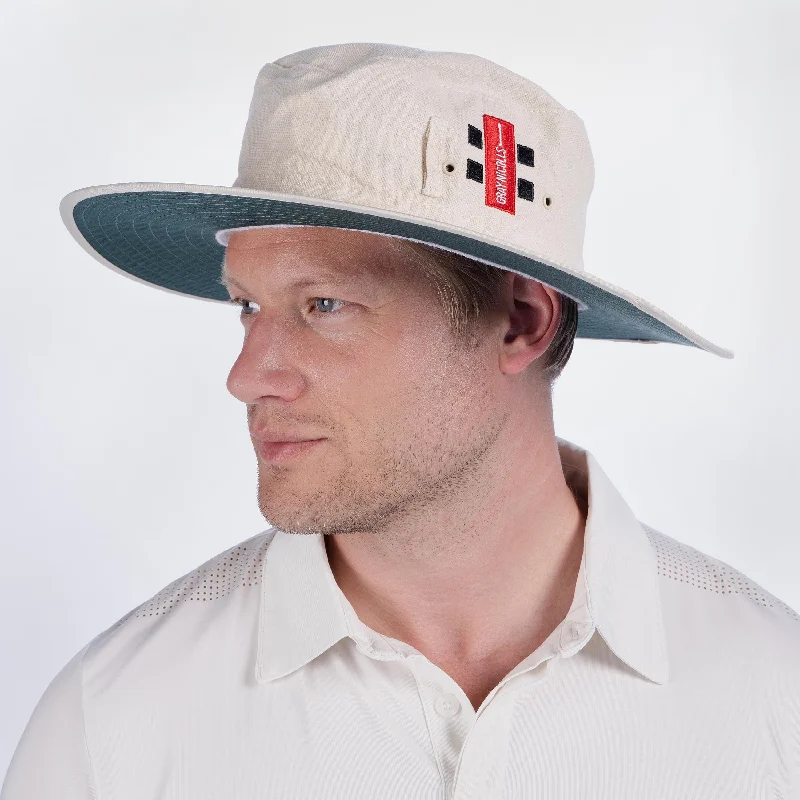 Comfortable Wide Brim Hat for Hot Weather-Gray Nicolls Sun Hat