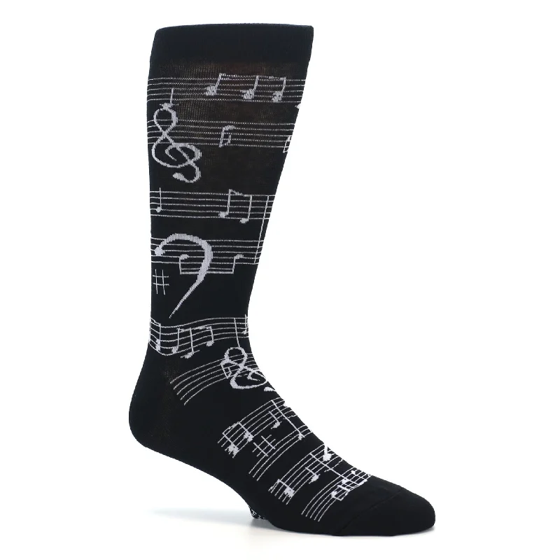 Comfortable No-Slip Athletic Socks for Sports-Music Staff Men's Socks