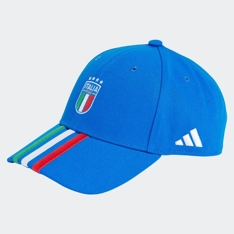 Cozy Cuffed Beanie for Extra Warmth-Italy National FIGC 2024/25 Cap HAT Football Off Blue/White (Soccer) by Adidas