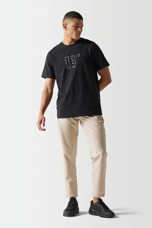 Versatile Cuffed Pants for Casual or Dressy Looks-Premium Slim Fit Sports Luxe Pants - Cool Sand