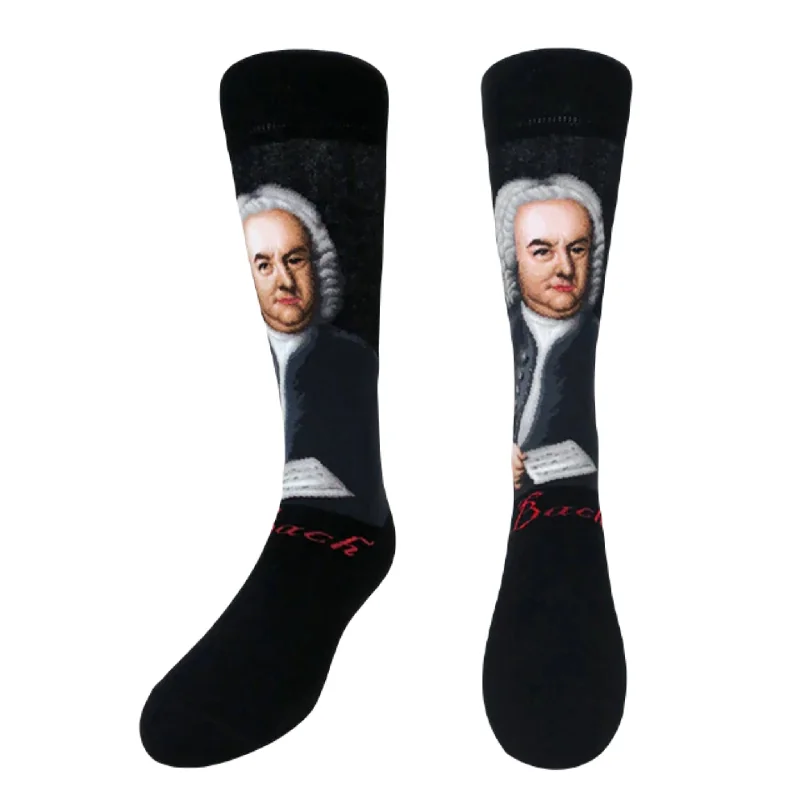 High-Quality Sock Set for Everyday Wear-Bach Portrait Men’s Socks