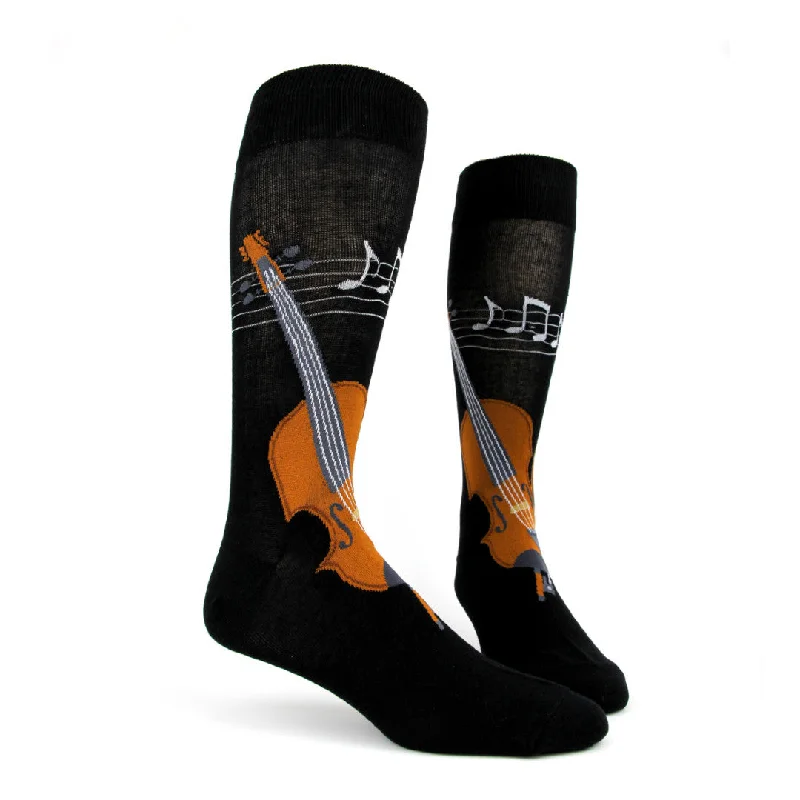 Soft Sports Socks for Training and Running-Violin Men's Socks