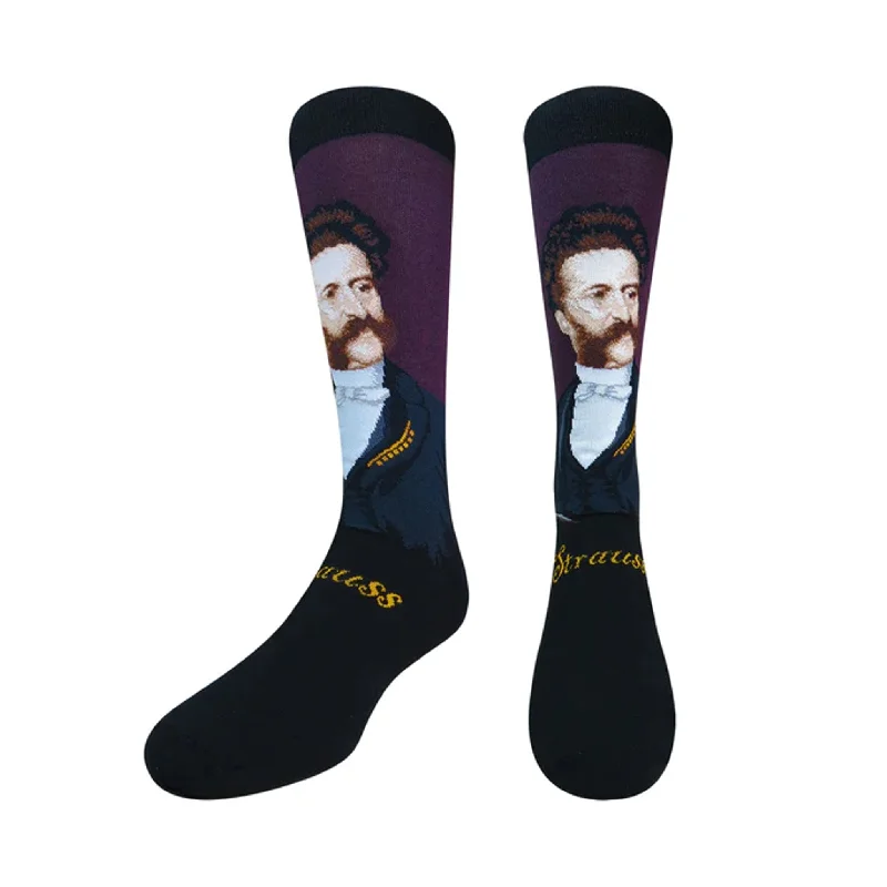 Moisture-Wicking Socks for Dry Feet-Johann Strauss Portrait Women’s Socks