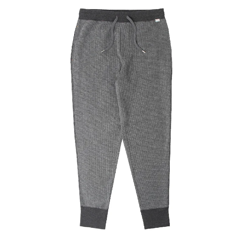 Comfortable Capri Pants for Warm Weather-Paul Smith Waffle Lounge Pants Slate