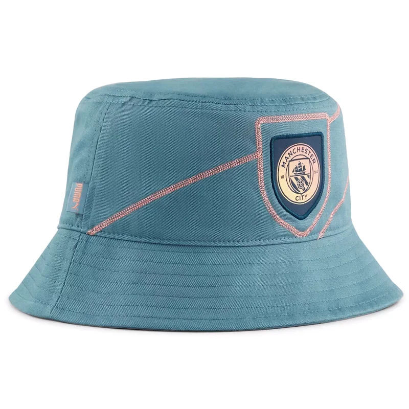 Relaxed Beach Hat for Sunny Days-Manchester City FC 2024/25 Adult Bucket Hat Football by Puma