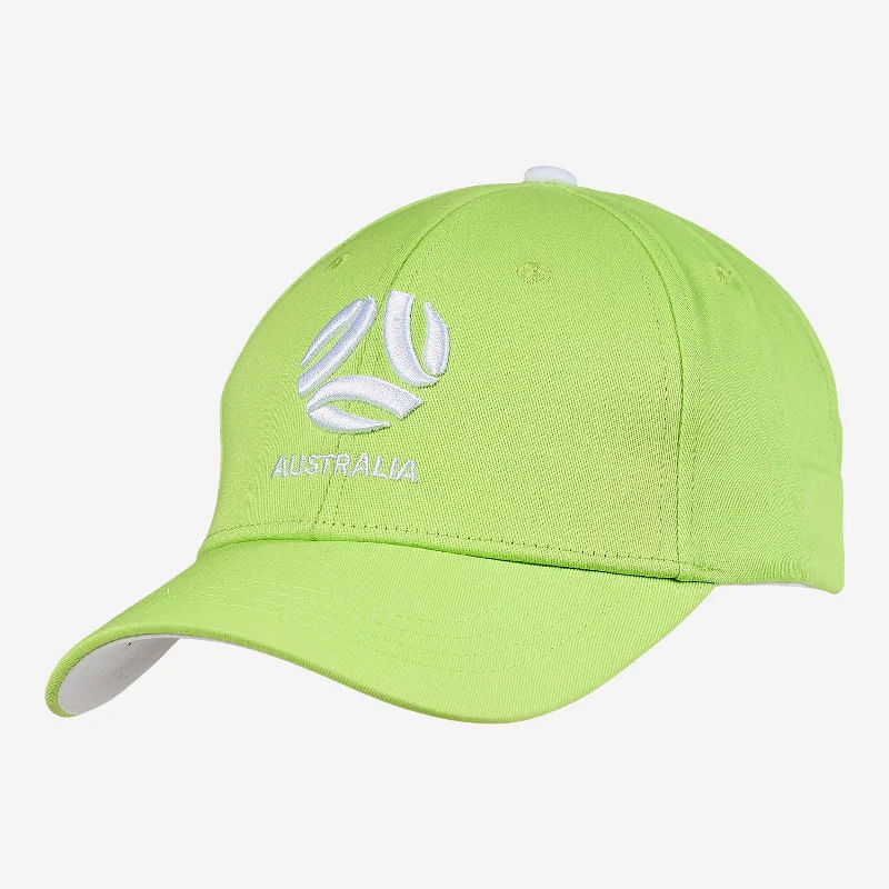 Fashionable Bucket Hat for Youthful Look-Australia Matildas Mint Pesto Cap Adjustable Soccer Football FFA Logo