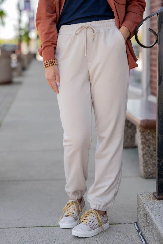 Cozy Fleece Pants for Ultimate Comfort-Simple Cinched Bottom Sweatpants