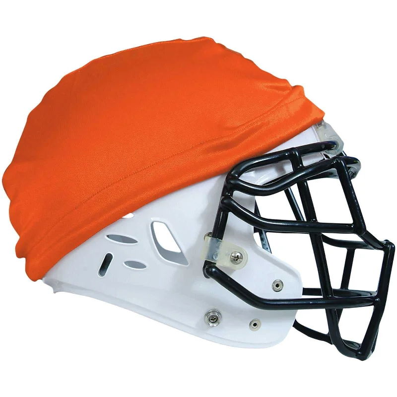 Elegant Satin Hat for Evening Wear-Champro FXA11 Football Helmet Scrimmage Cap - Orange