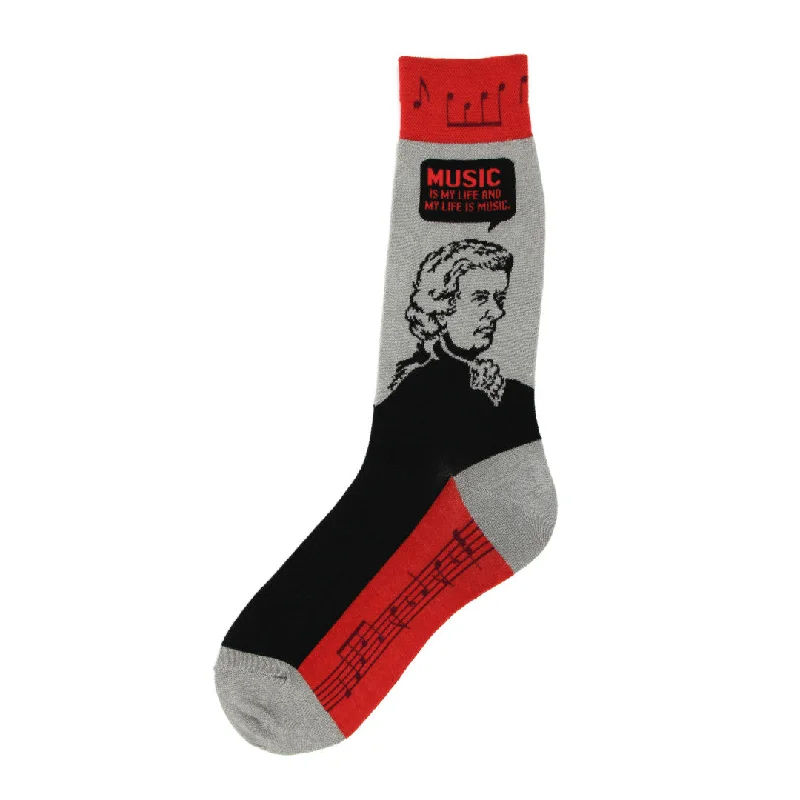 No-Slip Socks for Sports and Workouts-Mozart Quote Women's Socks