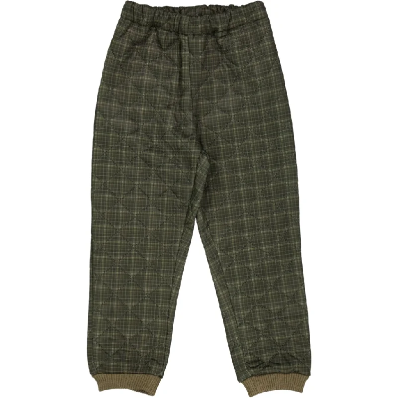 Comfortable Jogging Pants for Casual Days-Thermo Pants Alex - olive check