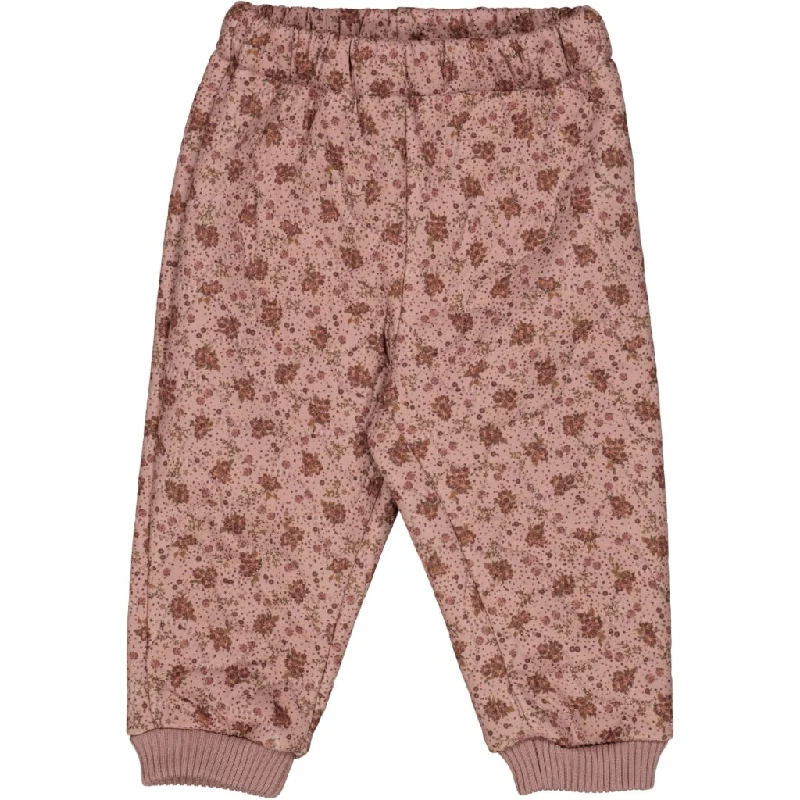 Cozy Fleece Pants for Ultimate Comfort-Thermo Pants Alex - wood rose flowers