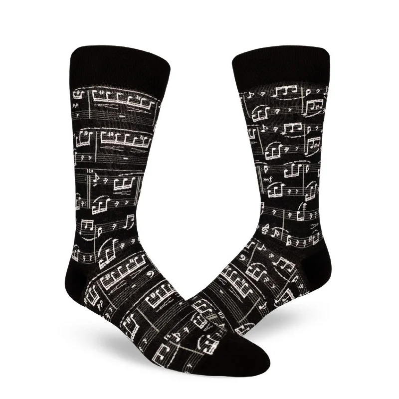 Breathable Sports Socks for Active Lifestyles-Für Elise Men's Socks, Black