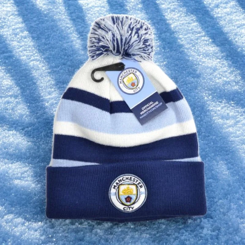 Casual Baseball Cap for Everyday Wear-Manchester City Official Bronx Ski Hat