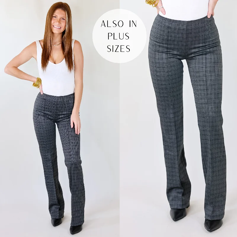 Comfortable Maternity Pants for Pregnant Women-Lyssé | Elysse Jacquard Wide Leg Pants in Black