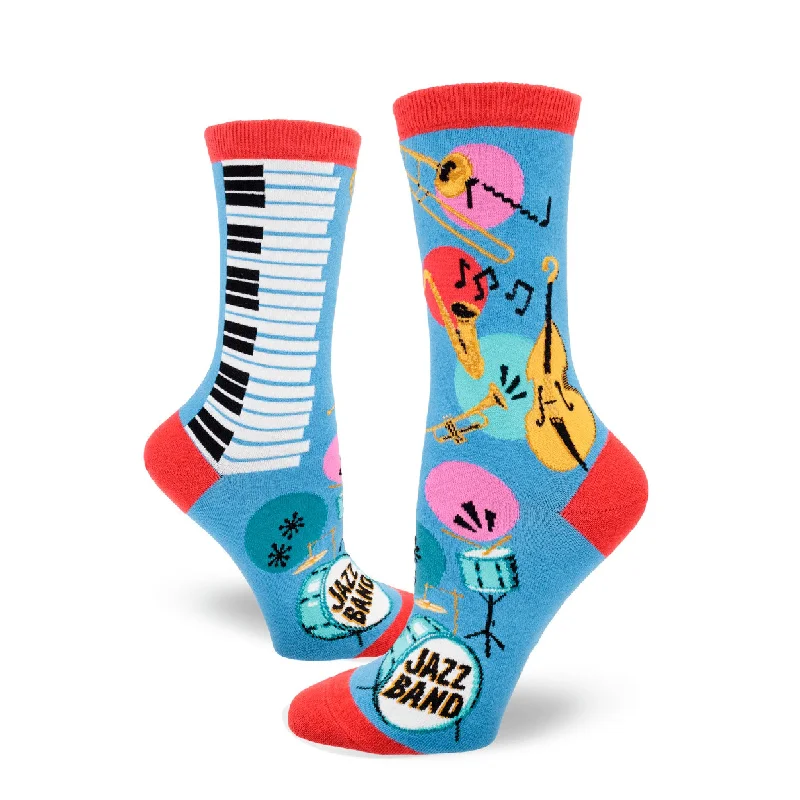 Cozy Slipper Socks for Relaxing at Home-Jazz Band Women’s Socks