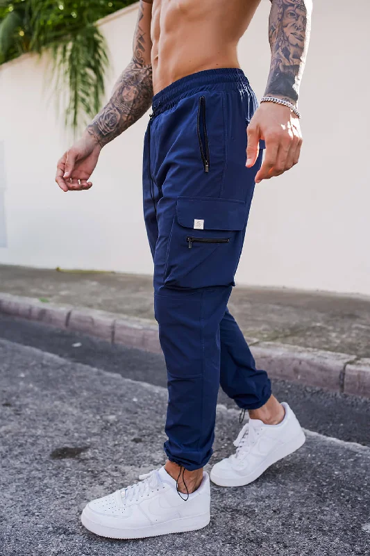 Classic Black Skinny Jeans for All-Season Wear-Raptor Cargo Pants - Navy