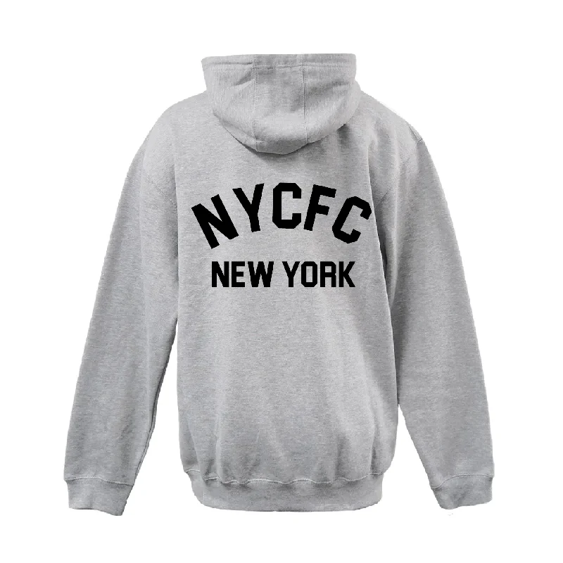 Colorblock Hoodie for Modern Appeal-NYCFC Girls Program Pennant Lifestyle Hoodie Grey