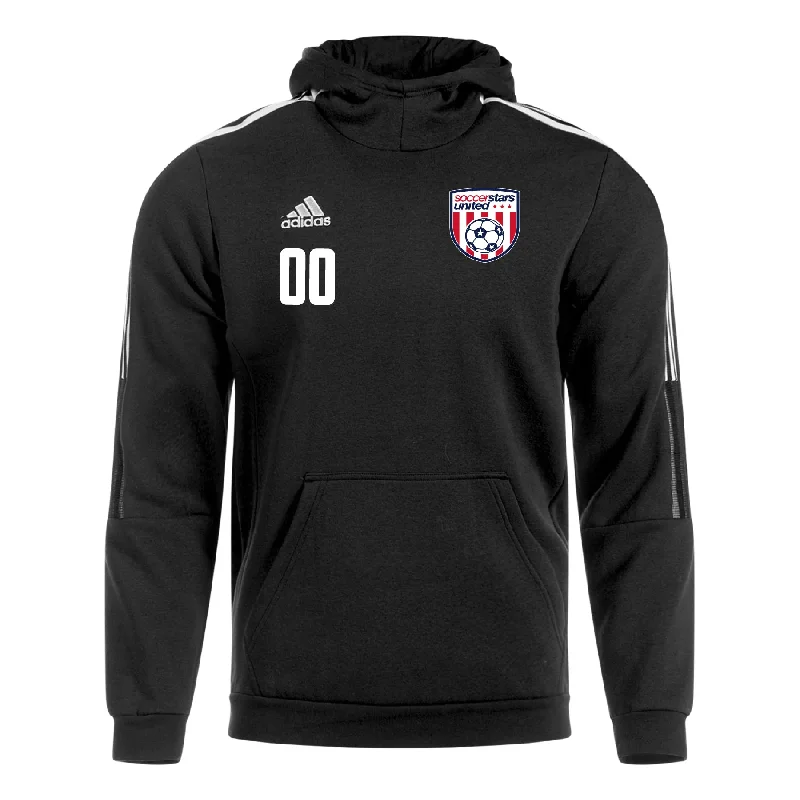 Cozy Hoodie for Layering in Cold Weather-Soccer Stars United New York adidas Tiro 21 Hoodie Black