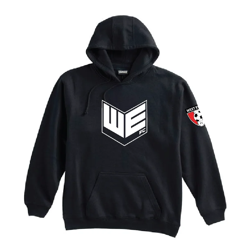 Cozy Hoodie for Layering in Cold Weather-West Essex (Supporter) Pennant Super 10 Hoodie Black