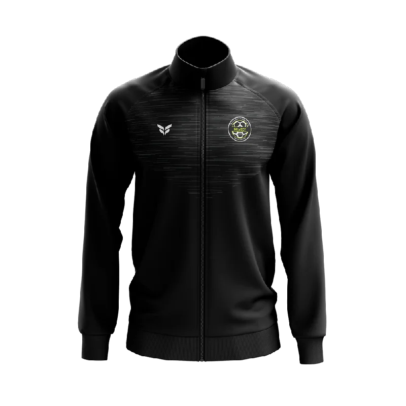 Breathable Running Jacket for Active Movement-AFCR SELECT WARM-UP JACKET (BLACK)