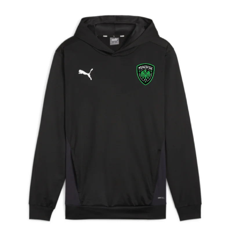 Classic Hoodie for Versatile Styling-Pflugerville FC Coaches Puma Goal Training Hoodie Black