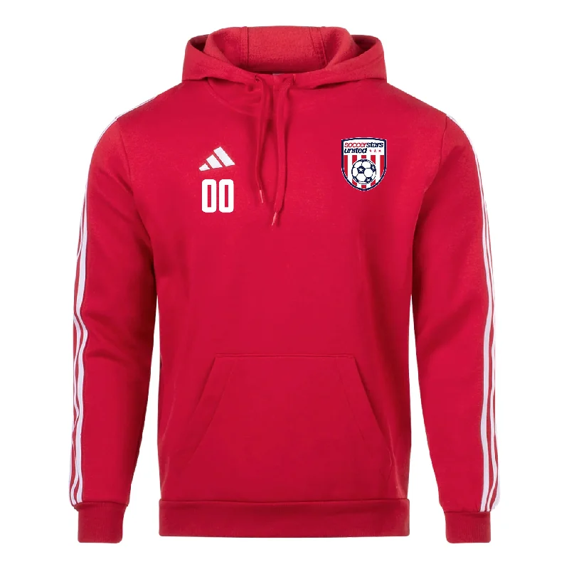 Classic Hoodie with Drawstring for Adjustable Fit-Soccer Stars United Wichita adidas Tiro 23 League Hoodie Red