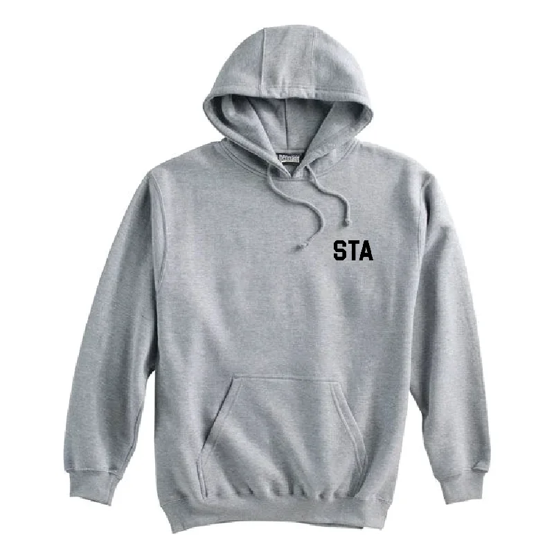 Stylish Pullover Hoodie for Effortless Style-STA Girls Academy Pennant Lifestyle Hoodie Grey