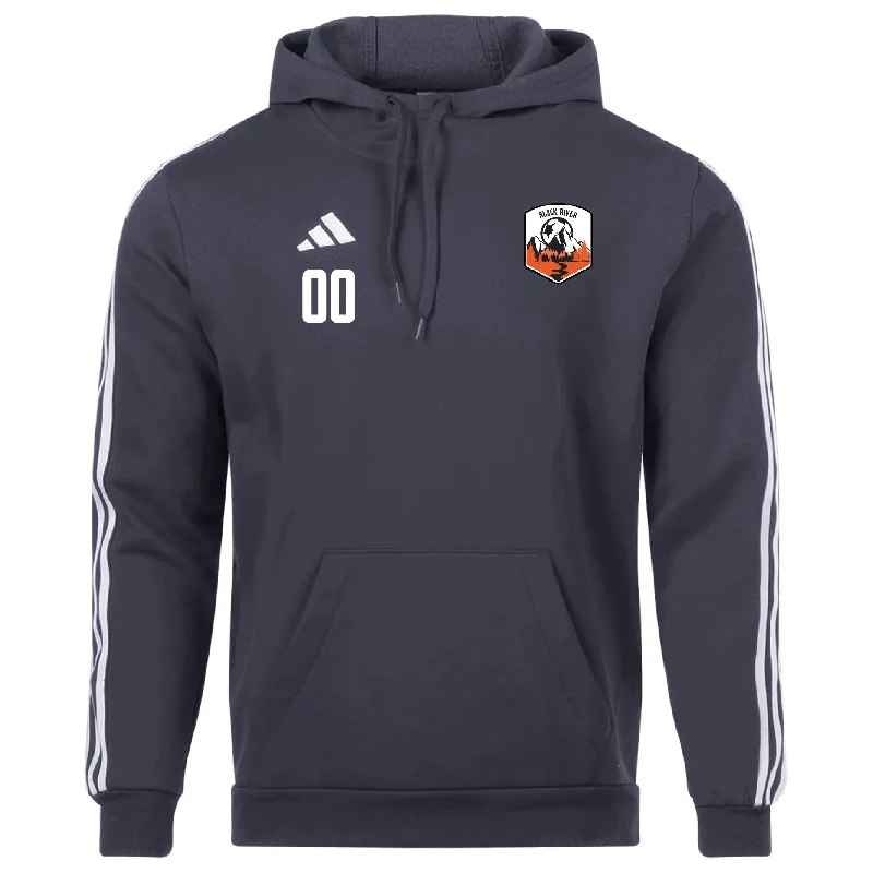 Trendy Hoodie for Casual Street Style-Black River Athletics adidas Tiro 23 League FAN Hoodie Grey