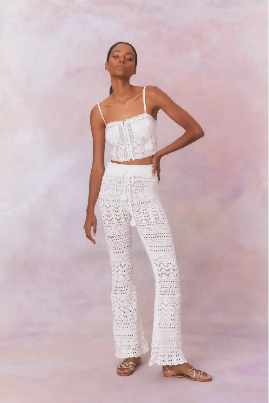 Relaxed Fit Jogging Pants for Weekend Comfort-Fosta Crochet Pants