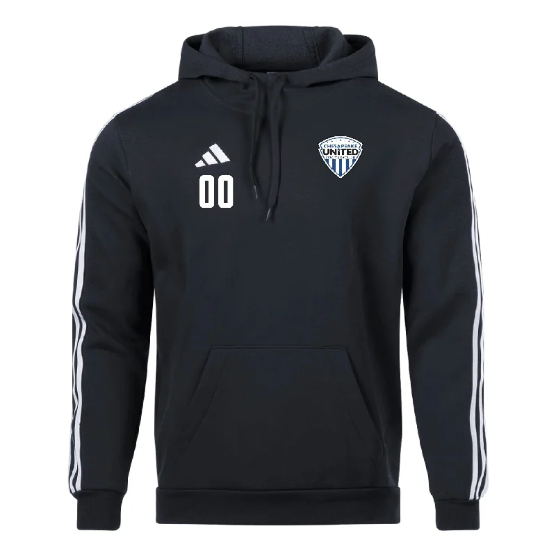 Lightweight Hooded Jacket for Cool Days-Chesapeake United SC Competitive adidas Tiro 23 League Hoodie Black