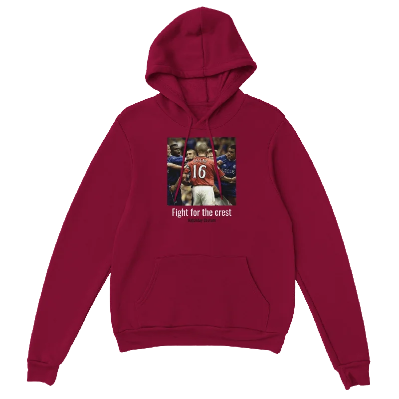 Modern Hoodie with Urban Design for Cool Look-"Roy Keane v Chelsea" Hoodie - Cardinal Red