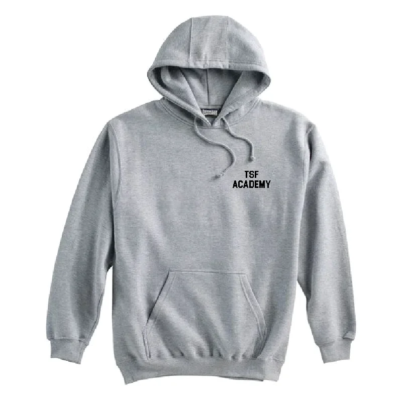 Cozy Hoodie with Ribbed Cuffs for Fit-TSF FAN Pennant Lifestyle Hoodie Grey