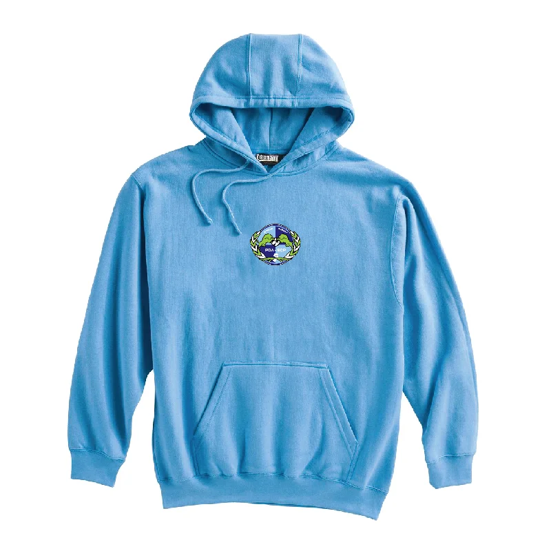 Relaxed Hoodie with Bold Color for Attention-Grabbing Look-PDA-SCP Hudson Valley (Patch) Pennant Super 10 Hoodie Carolina Blue