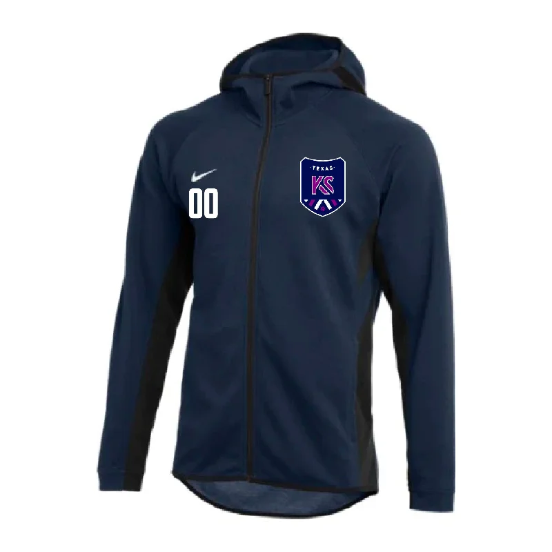 Relaxed Hoodie with Bold Color for Attention-Grabbing Look-Kaptiva Crush FAN Nike Showtime Full-Zip Hoodie Navy