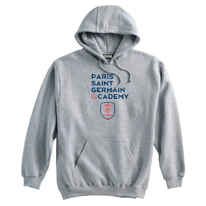 Soft Hooded Sweatshirt for Comfort and Style-PSG Academy Chicago Camo Navy Hoodie Grey