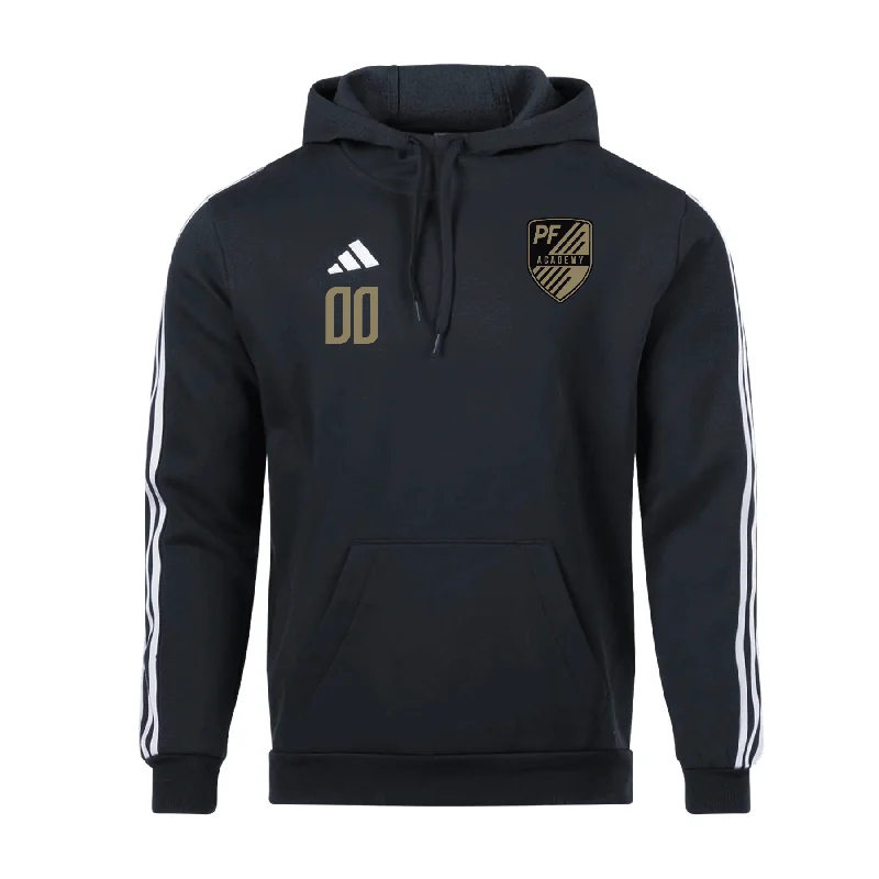 Customizable Hoodie for Personalized Style-Playmaker Futbol Academy adidas Tiro 23 League Hoodie Black