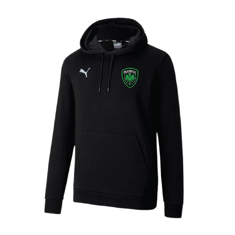 Sporty Hoodie for Jogging and Running-Pflugerville FC Coaches Puma Goal 23 Casuals Hoodie Black