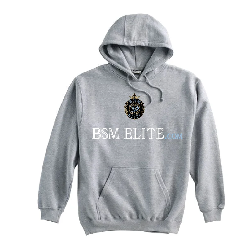 Comfortable Cotton Hoodie for All-Day Wear-BSM Elite Pennant Super 10 Hoodie Black