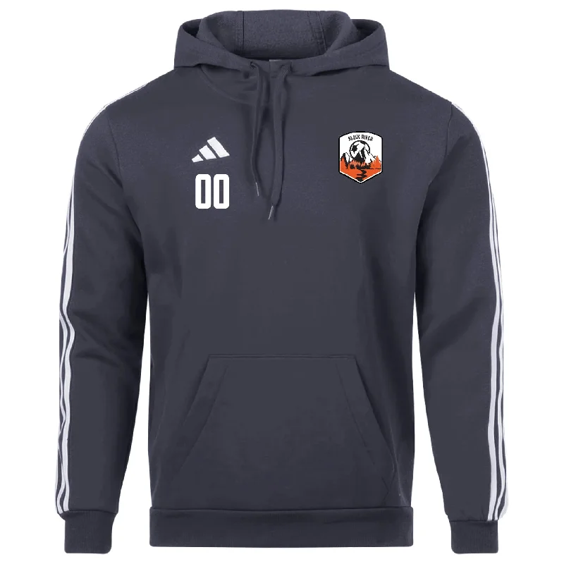 Athletic Hoodie for Training and Running-Black River Athletics 2011 and Younger adidas Tiro 23 League Hoodie Grey