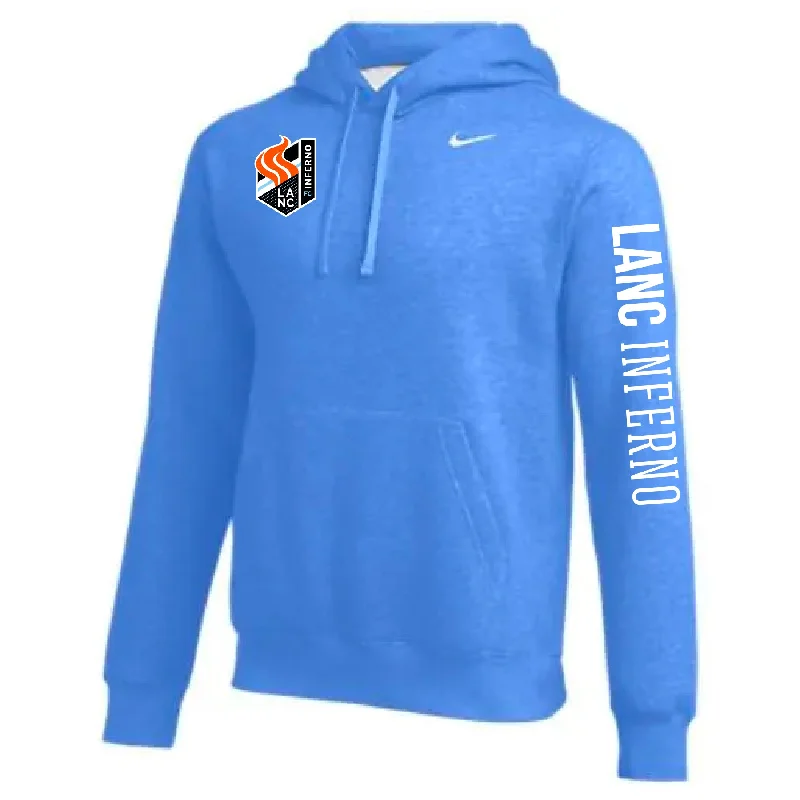 Urban Hoodie for City Life Fashion-Lancaster Inferno FC Nike Club Hoodie Light Blue