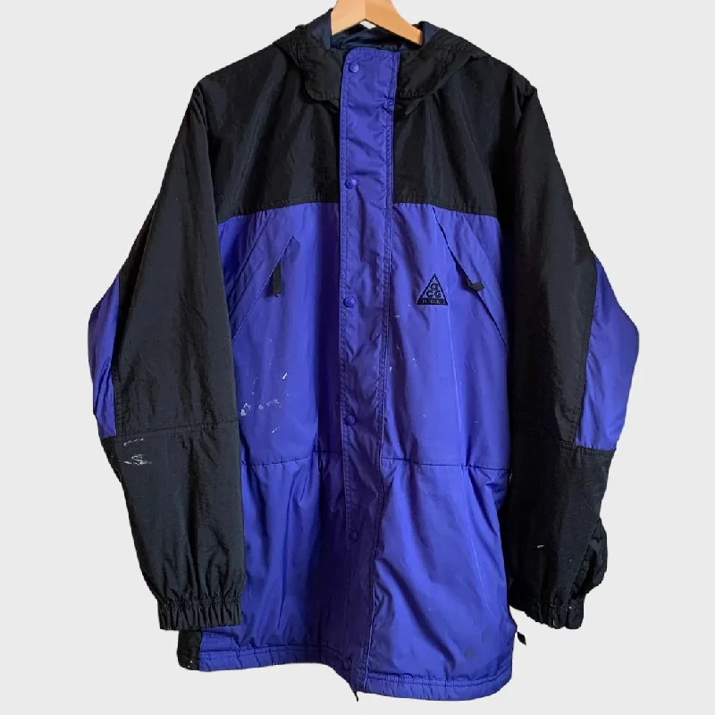 Lightweight Windbreaker Jacket for Active Days-Vintage Blue ACG Jacket Parka M