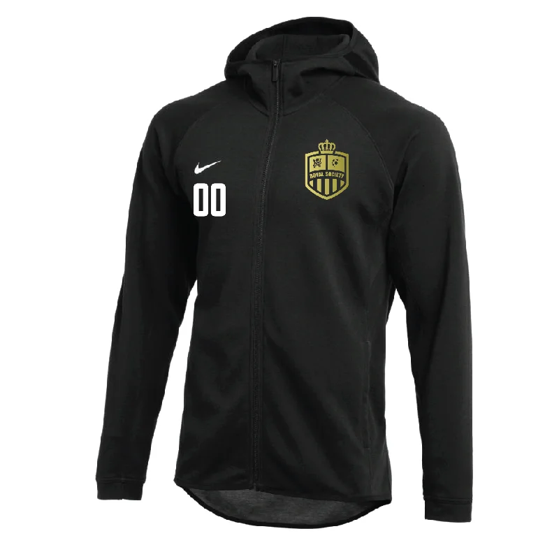 Soft Knit Hoodie for a Relaxed Fit-Royal Society Nike Showtime Full-Zip Hoodie Black