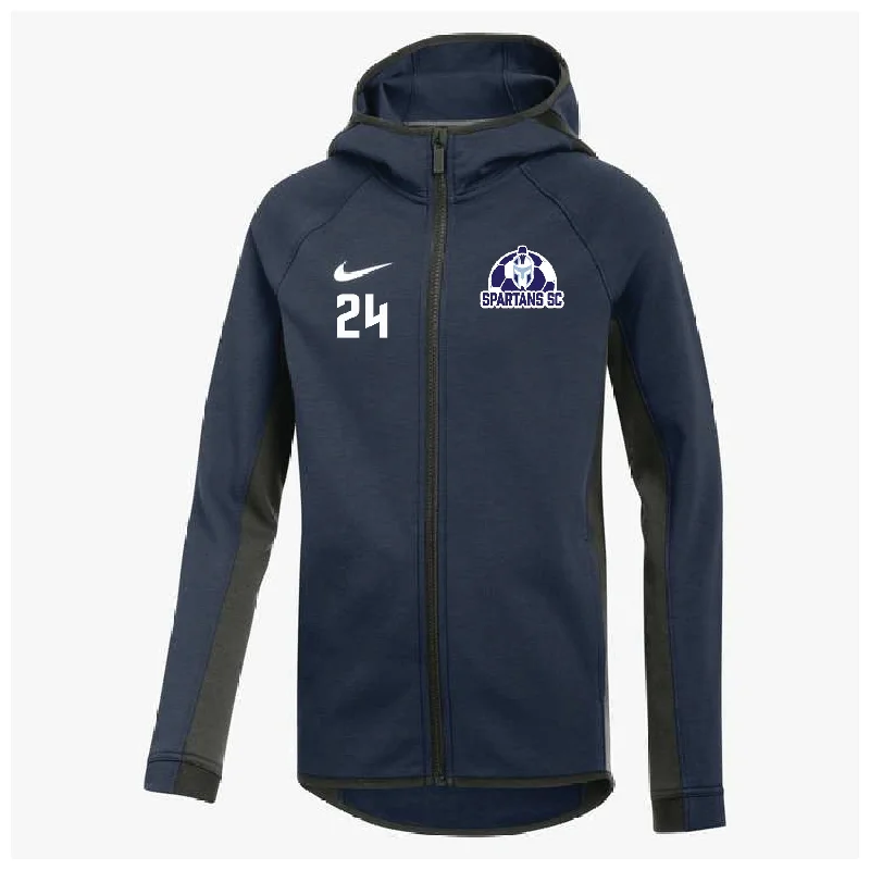 Casual Hoodie for Every Season-Spartans SC Nike Showtime Full-Zip Hoodie Navy