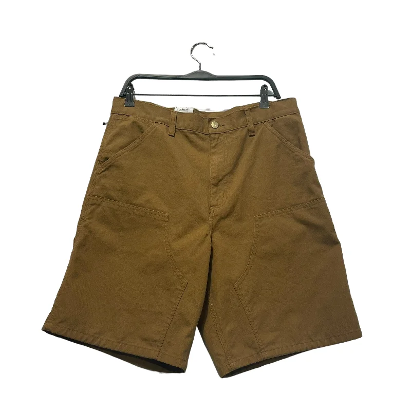 Comfortable Fleece Shorts for Lounging-Carhartt/Shorts/27/Cotton/CML/WIP DOUBLE KNEE SHORT