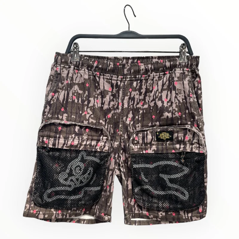 Soft Linen Shorts for Relaxed Days-ICE CREAM/Shorts/M/Acrylic/BRW/All Over Print/